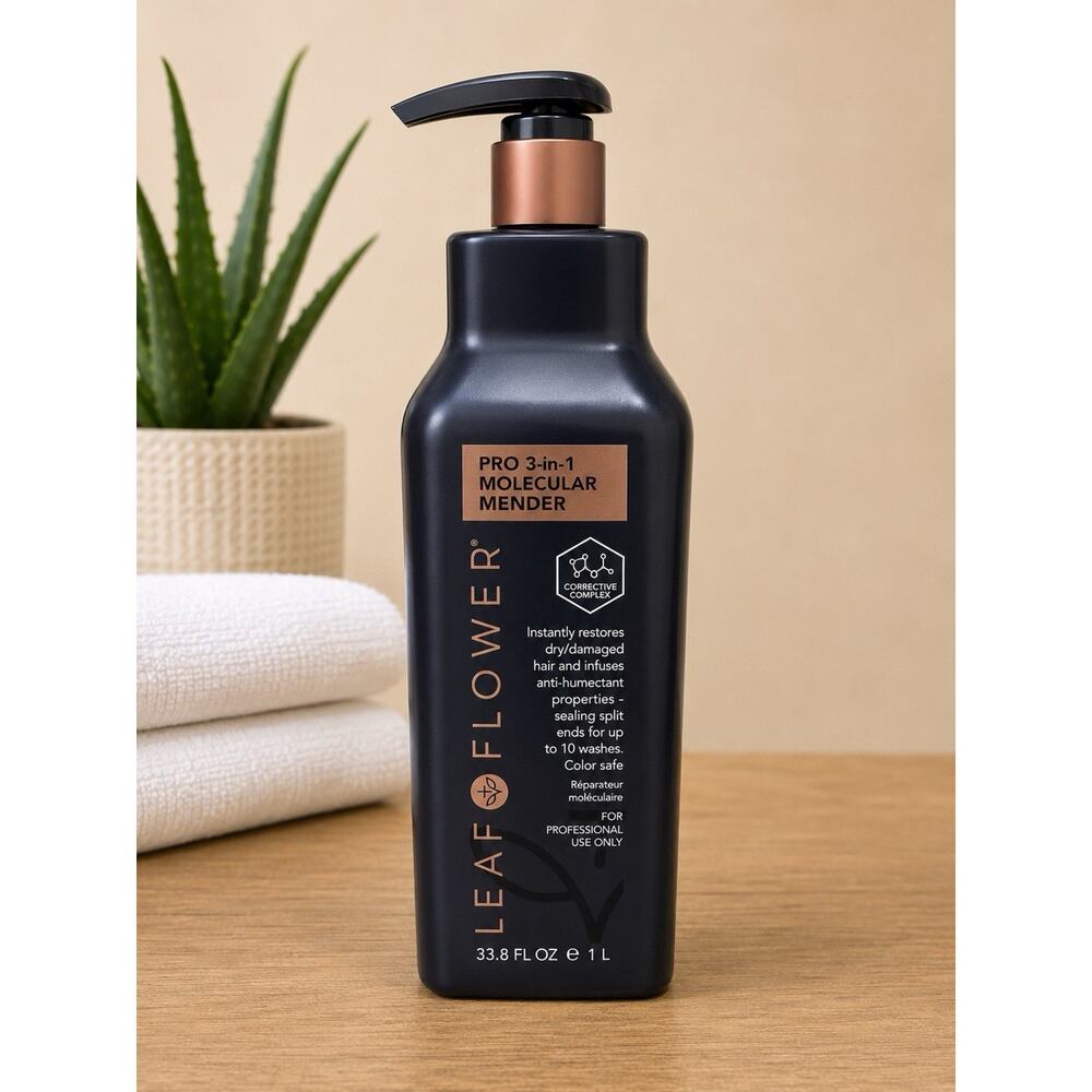 Leaf & Flower Pro 3-in-1 Molecular Mender Hair Treatment 33.8 fl oz Salon Size